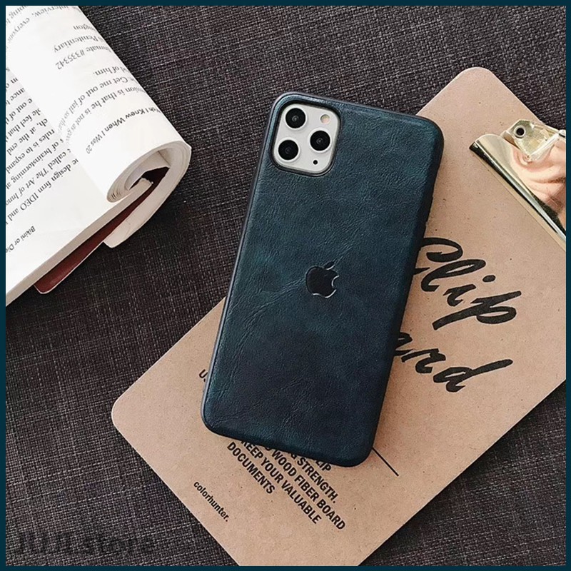 Luxury PU Leather Phone Case iPhone 7 8 Plus X XS Max XR 11 Pro Max Silicon Shell Soft TPU Leather Luxury Handmade Back Cover iPhone 12 Pro Max 12 Mini