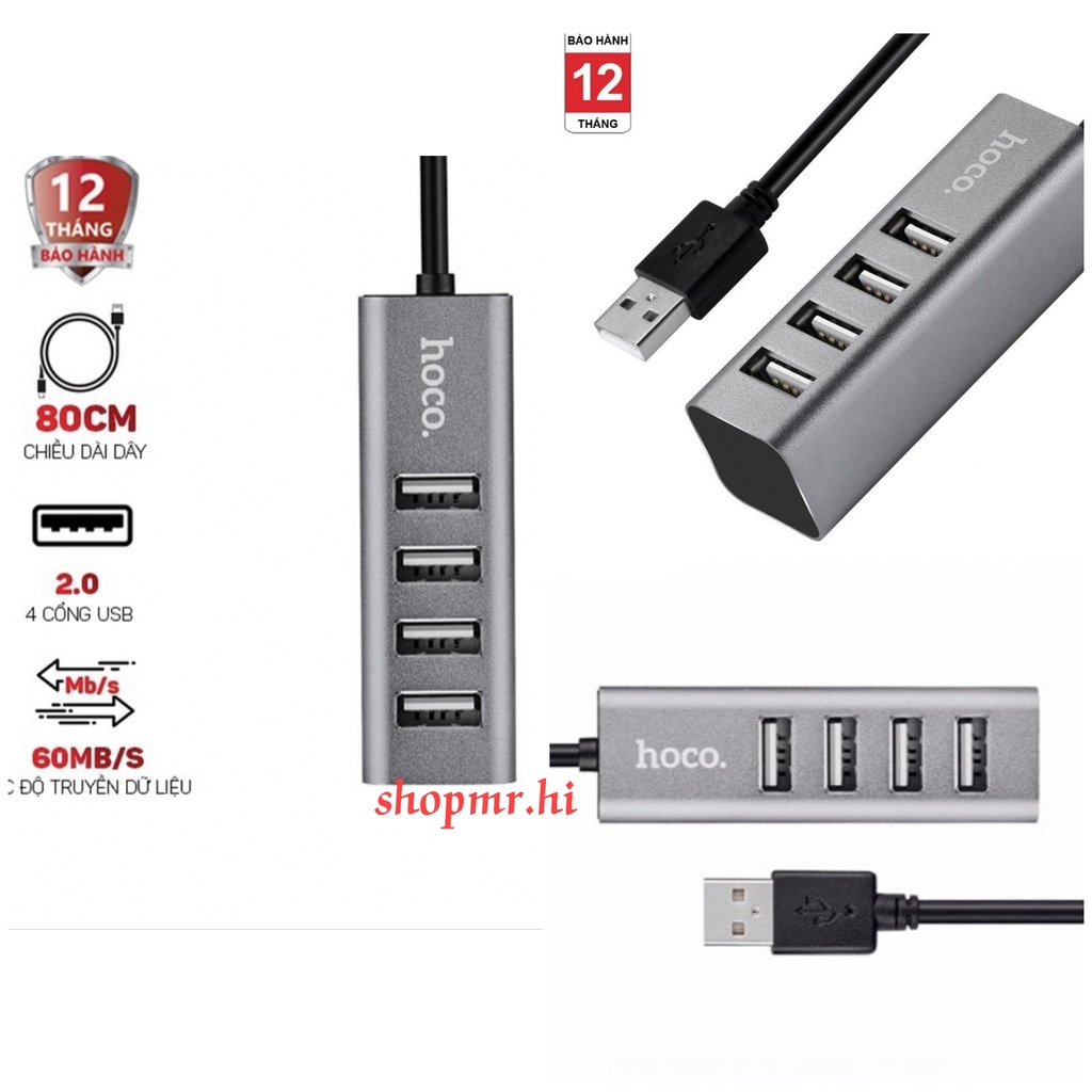 Hub Usb 4 cổng USB Hoco HB1 Chính Hãng