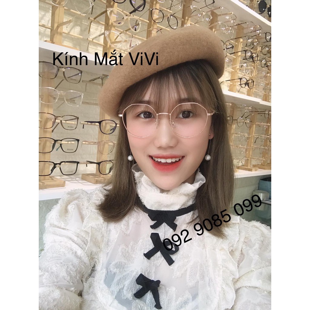 Gọng kính cận lục giác hàn quốc - KÍNH MẮT VIVI - Chất gọng kim loại - Nhận cắt : cận - viễn- loạn | BigBuy360 - bigbuy360.vn
