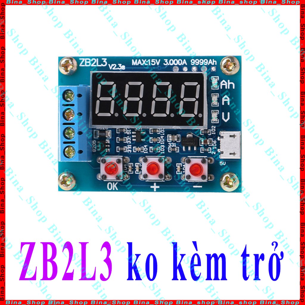 Mạch test dung lượng pin Lithium Li-ion 18650 ZB2L3 / HW-586