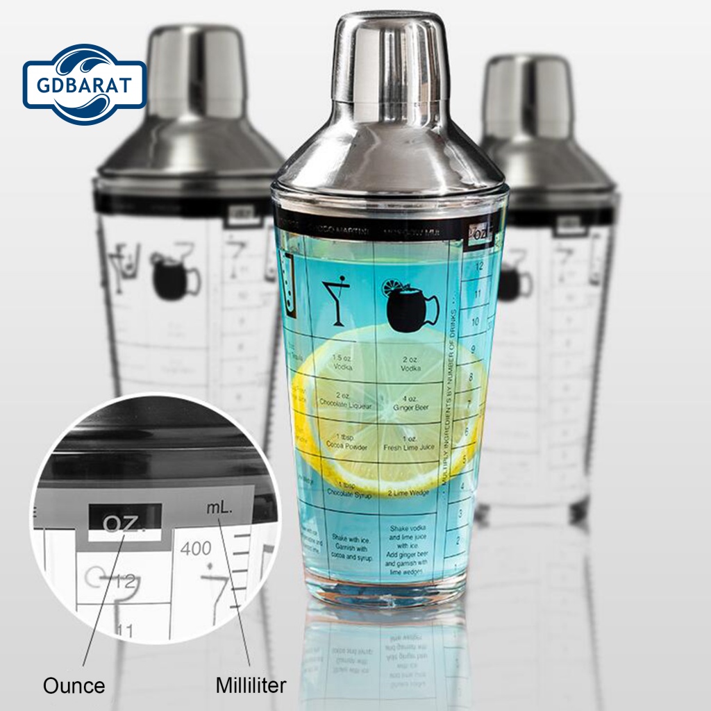 Bình Đựng Đồ Uống Bằng Thép Không Gỉ Trong Suốt Dung Tích 400ML