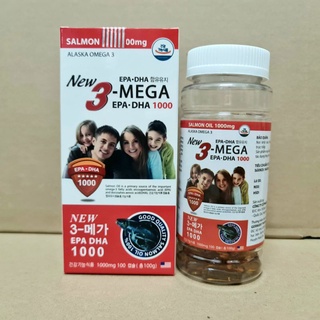 Dầu Cá ALASKA OMEGA 3 hỗ trợ hệ tim mạch, trí não, tăng cường thị lực, sáng mắt, giảm nguy cơ về tim mạch - Hộp 100 viên