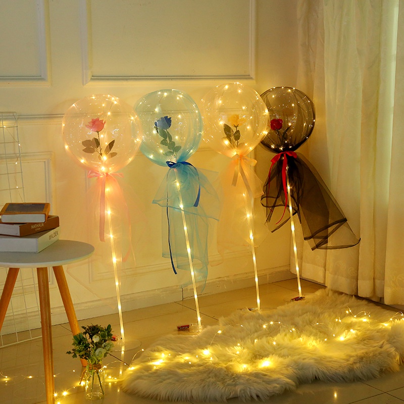 1 bộ bong bóng đèn LED DIY hình hoa nhân tạo trang trí nhà ở/văn phòng/sự kiện đa ứng dụng