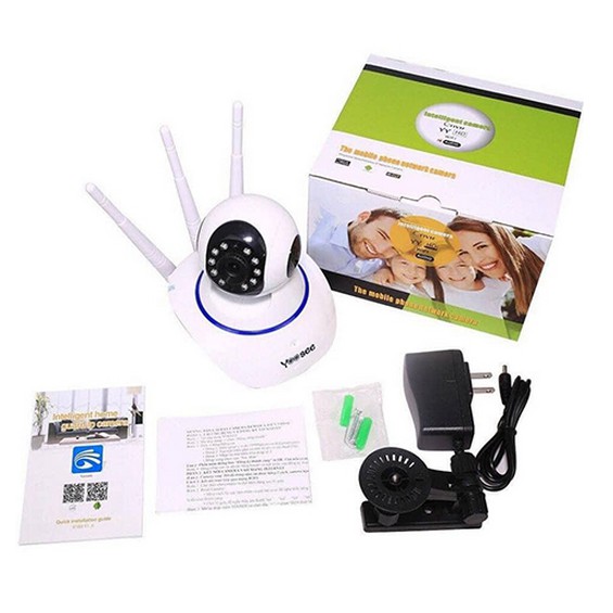 Camera IP WIFI Yoosee 3 Anten Full HD Có Cảm Biến Hồng Ngoại Quan Sát Ngày Và Đêm