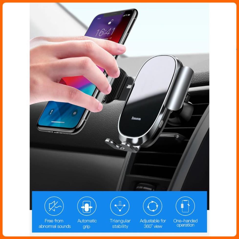 Kẹp Điện Thoại Thông Minh Trên Xe Hơi Hãng Baseus Có Cảm Biến Tự Động Giữ Điện Thoại Khi Sử Dụng | BigBuy360 - bigbuy360.vn