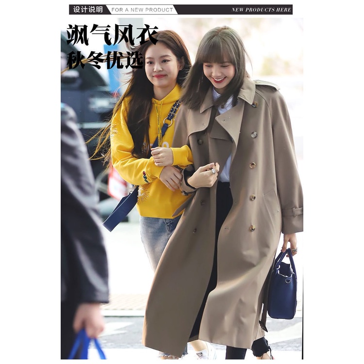 Áo khoác Lisa  Blackpink áo khoác dáng dài