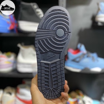 Giày thể thao Jordan xanh Navy thấp cổ, giày sneaker JD1 high low màu xanh than navi nam nữ đầy đủ bill box