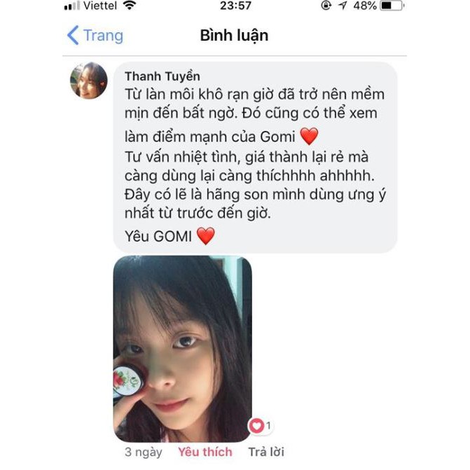 Tẩy tế bào chết môi cho môi căng mịn hồng tự nhiên Gomi | BigBuy360 - bigbuy360.vn