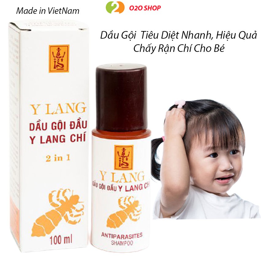 Dầu Gội Đầu Tiêu Diệt Nhanh Chấy Rận Chí Cho Bé ,Cho Người Lớn Y Lang, Hiệu Quả Chống Kí Sinh Trùng, An Toàn -O2O Shop