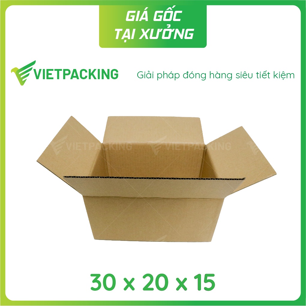 30x20x15 - 50 hộp carton giấy cứng, hộp đẹp V178