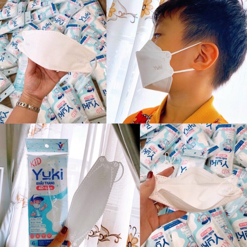 Combo 5 bịch khẩu trang YOKI 4D KIDS ( 1 bịch / cái)