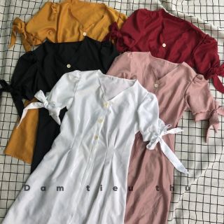 Đầm sơ mi tiểu thư