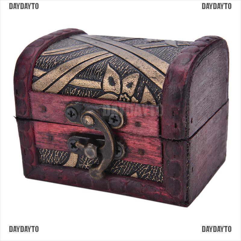 1 Hộp Gỗ Đựng Trang Sức Phong Cách Vintage