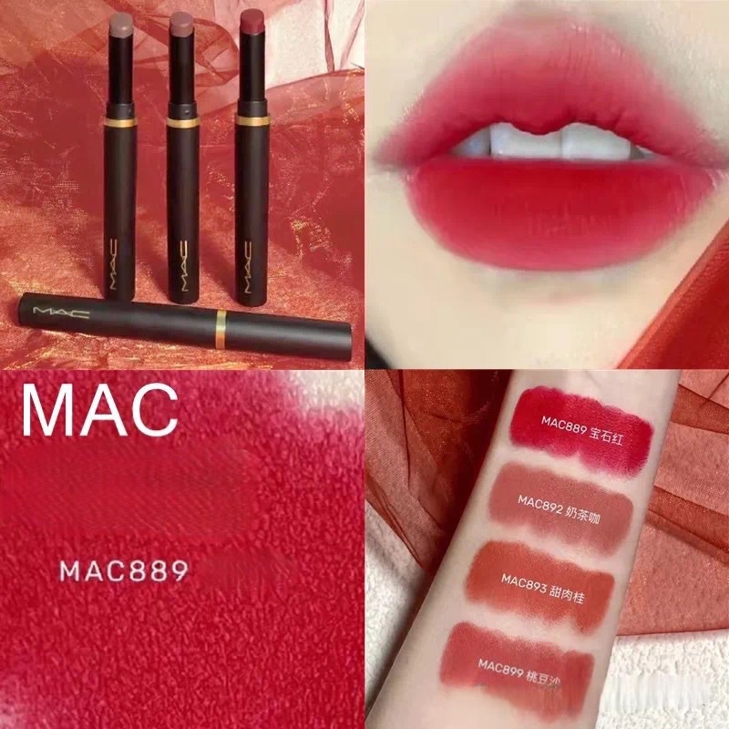 Son môi mịn lì MAC Powder Kiss Velvet Blur Slim Stick 2g