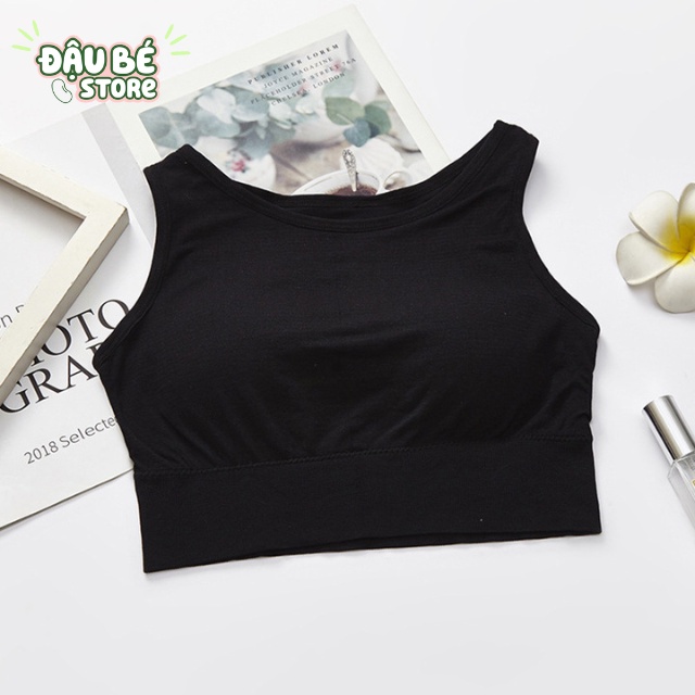 Áo Bra Thể Thao Nâng Ngực Tập Gym Yoga Cho Nữ - Top Ba Lỗ Chất Thun Cotton Kèm Mút Mỏng - Daube - Bra05
