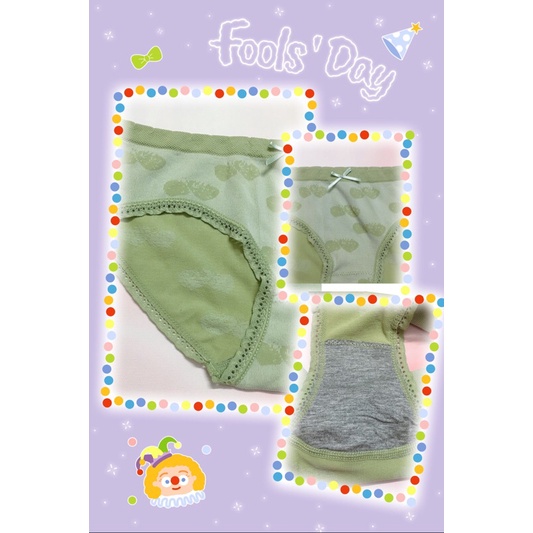 Quần lót cotton quả dâu kèm nơ dễ thương- chất liệu mát thấm hút mồ hôi