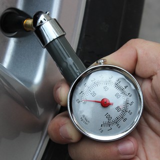 Đồng hồ đo áp suất lốp ô tô xe máy vỏ thép không gỉ- đồng hồ báo áp suất lốp xe hơi