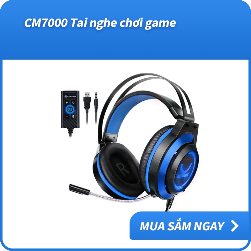 Tai Nghe Trùm Đầu Chơi Game Cm700 Âm Thanh Stereo Sống Động Có Mic Hd Cho Gamer Xbox One Ps4 Pc Laptop