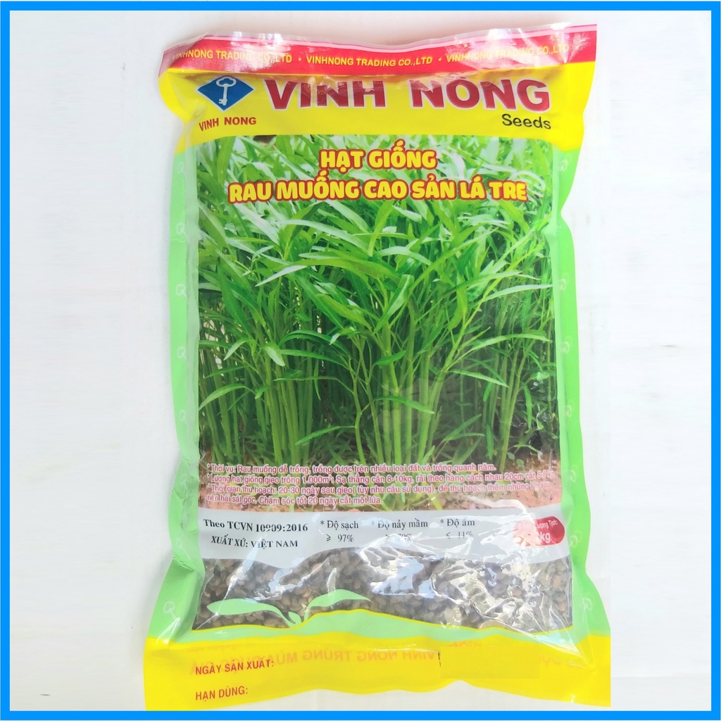 Rau Muống Lá Tre 1kg, Hạt Giống Rau Muống Chọn Lọc