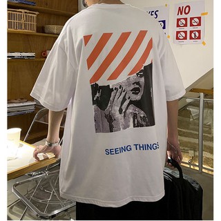 Áo thun, áo phông tay lỡ form rộng oversize OFF WHITE SƠN DẦU M506 DH