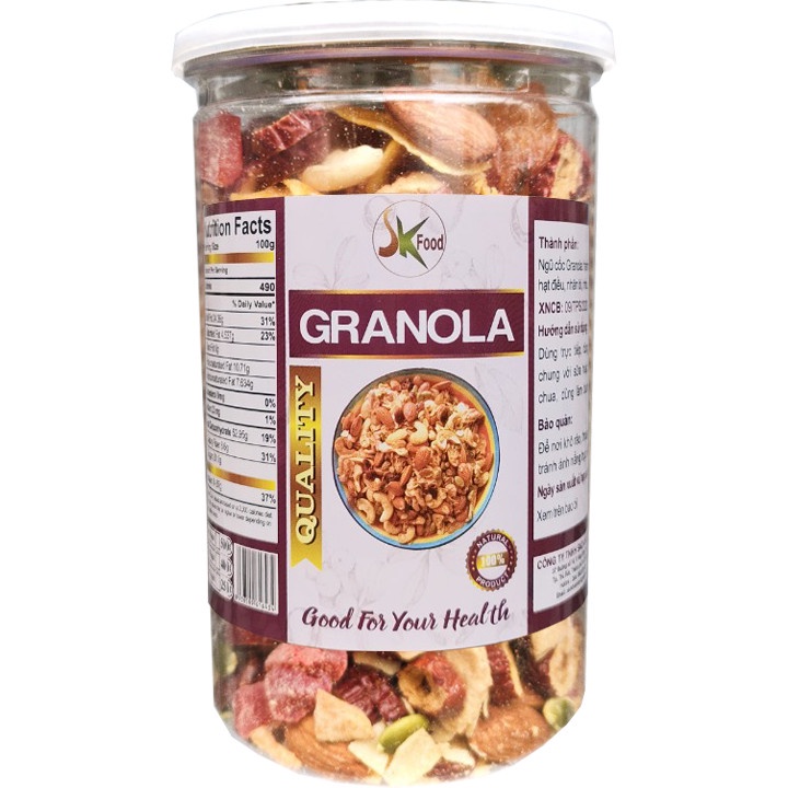 Ngũ cốc granola siêu hạt giúp ăn kiêng giảm cân hiệu quả - 400g