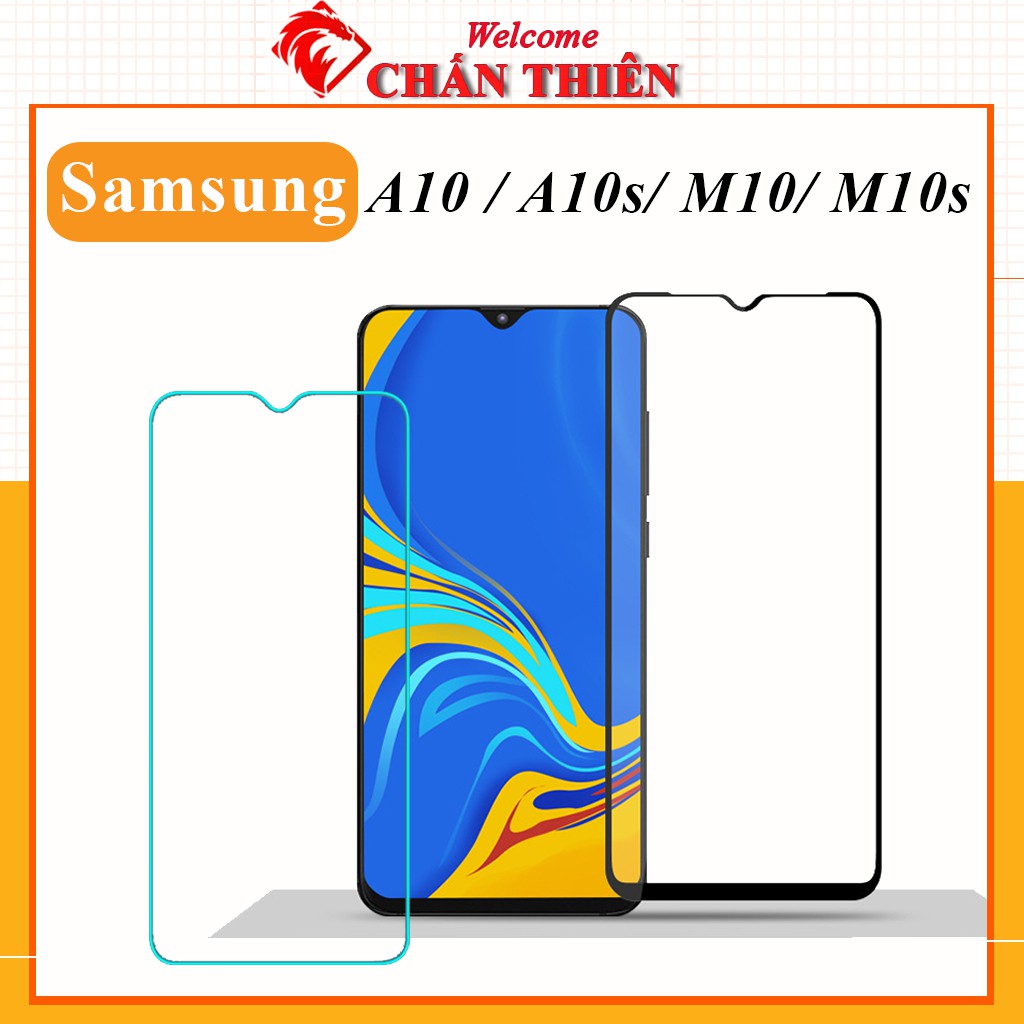 [Loại Xịn] Cường Lực Samsung A10 A10s M10 M10s Full Màn - Trong Suốt Xịn Xò - Tặng kèm Khăn Lau