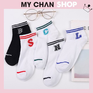 Vớ Tất Nữ Cổ Ngắn Hình Chữ Cái - Vớ Nữ Cotton Mềm Mại , Thoáng Mát Khử Mùi , Nhiều Màu Lựa Chọn - 229