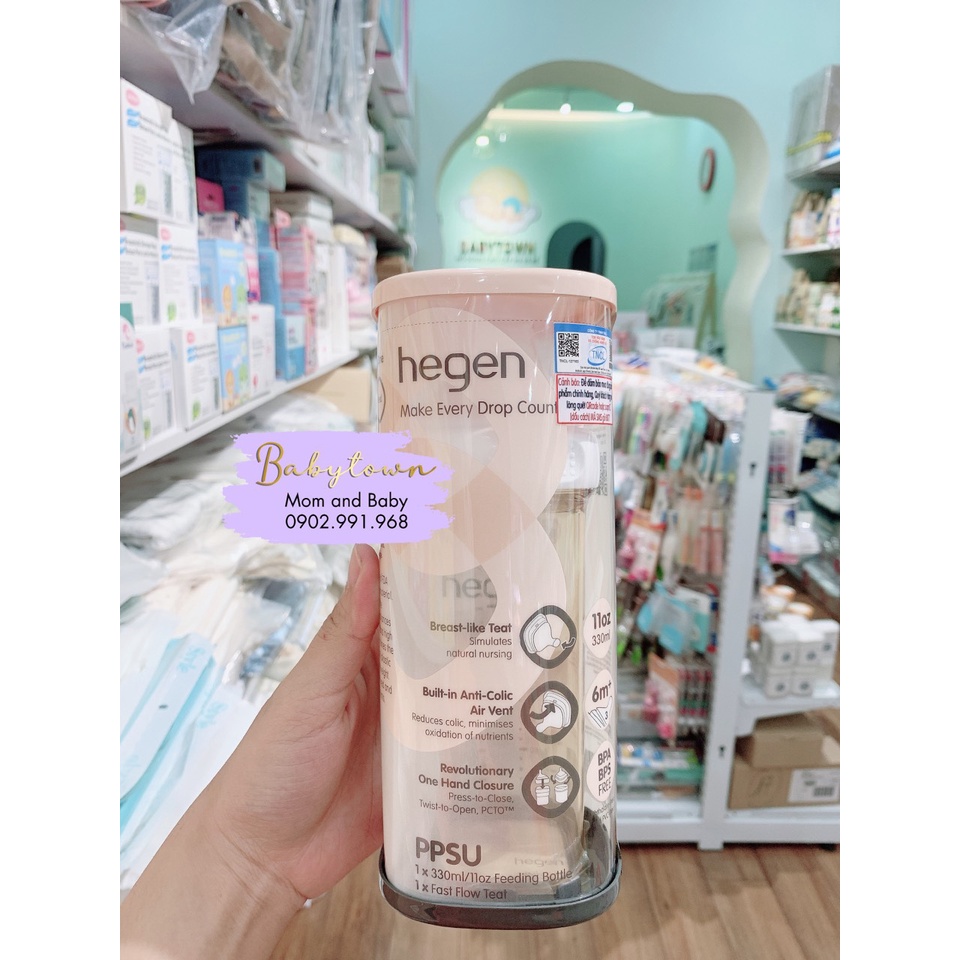 Bình sữa / Bình tập uống Hegen PPSU 330ml [ Chính Hãng ]