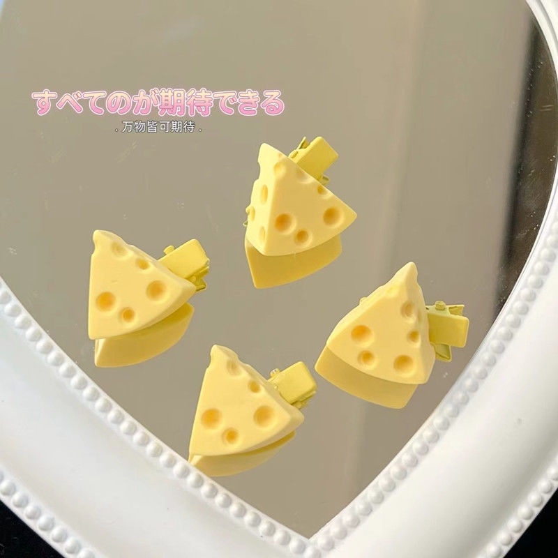 Kẹp Tóc Hình Phô Mai Dễ Thương Dành Cho Nữ