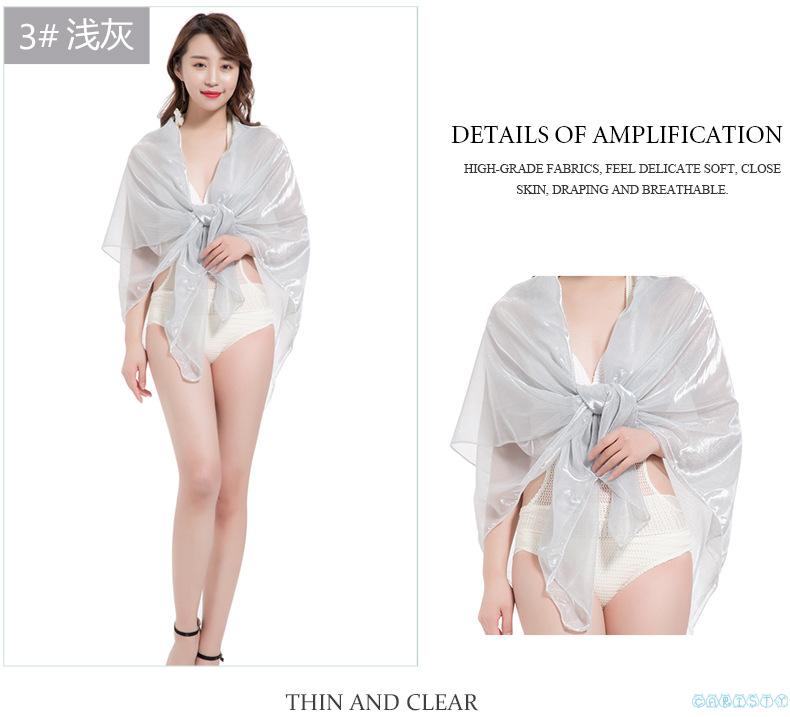 Khăn Choàng Mỏng Màu Trơn Co Giãn Chống Nắng Cho Nữ Có 5 Màu | BigBuy360 - bigbuy360.vn