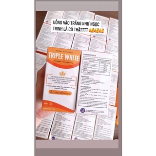 Viên uống triple white | viên uống trắng da glutathione 1200mg