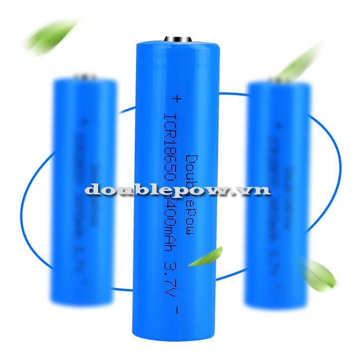 Cell pin sạc 18650 3.7V Doublepow dung lượng thực 3400mAh dùng cho sạc dự phòng, đóng pin các loại máy