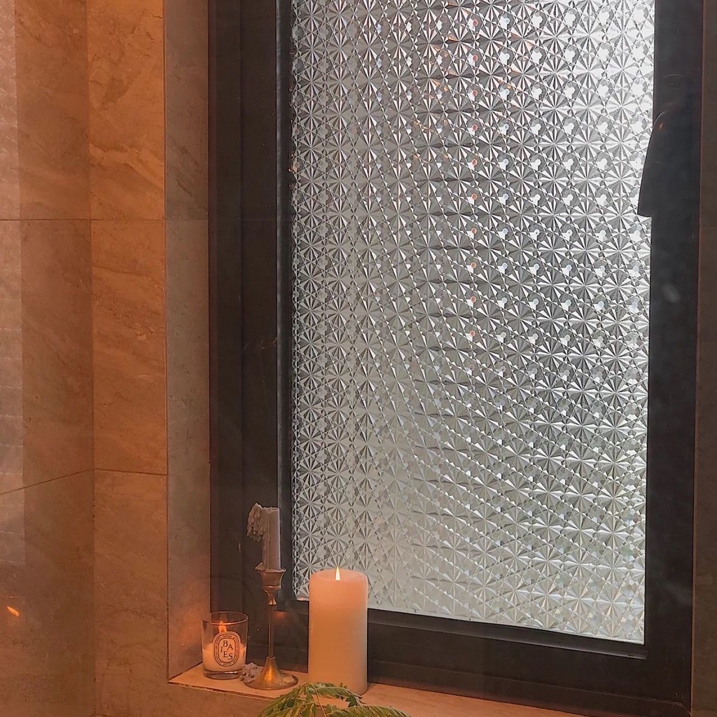 Miếng Dán Làm Mờ Cửa Kính Họa Tiết 3d Phong Cách Cổ Điển Độc Đáo