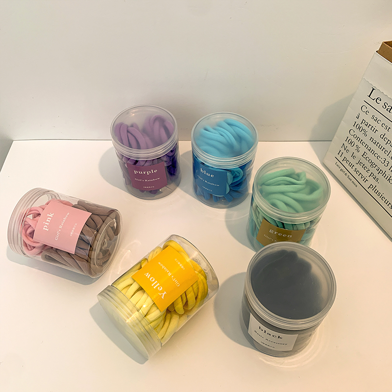 Bộ 50 dây cột tóc không làm hư tóc nhiều màu tuỳ chọn