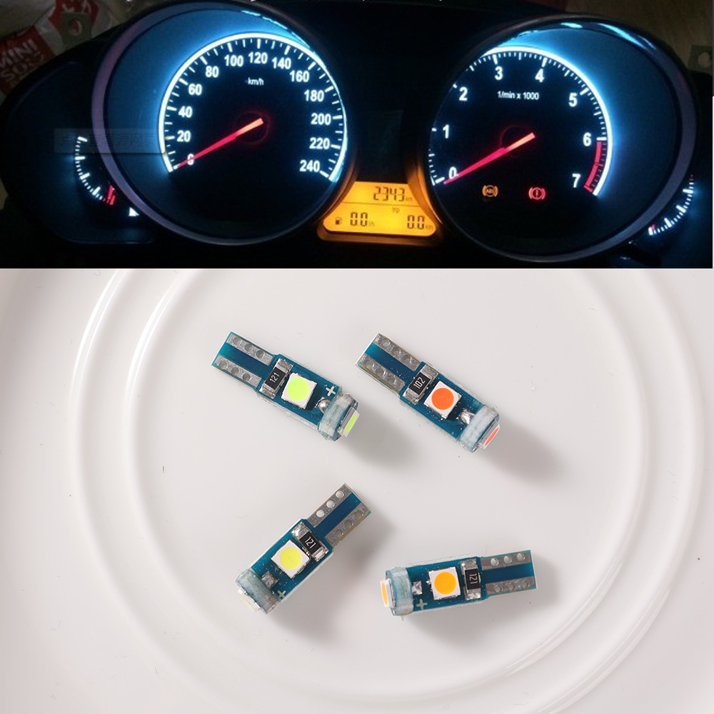 1 Đèn LED T5 3SMD 3030 Siêu Sáng Gắn Bảng Điều Khiển Trung Tâm Xe Hơi