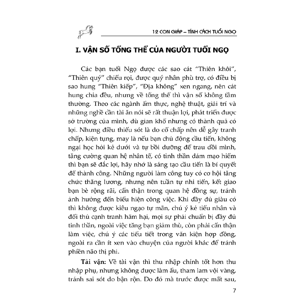 Sách - Tìm Hiểu Tính Cách Con Người Qua Năm Sinh - Tuổi Ngọ