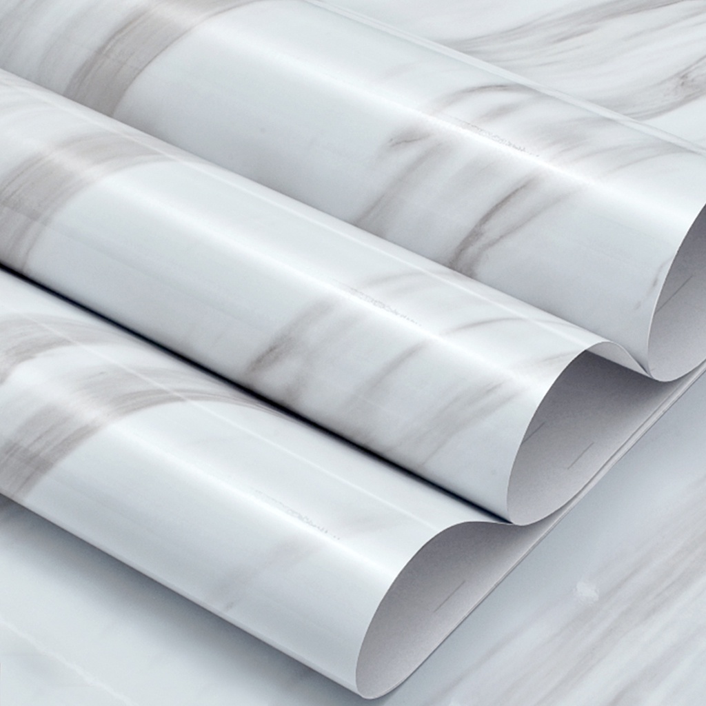 Giấy dán bếp vân đá trắng chống thấm nước