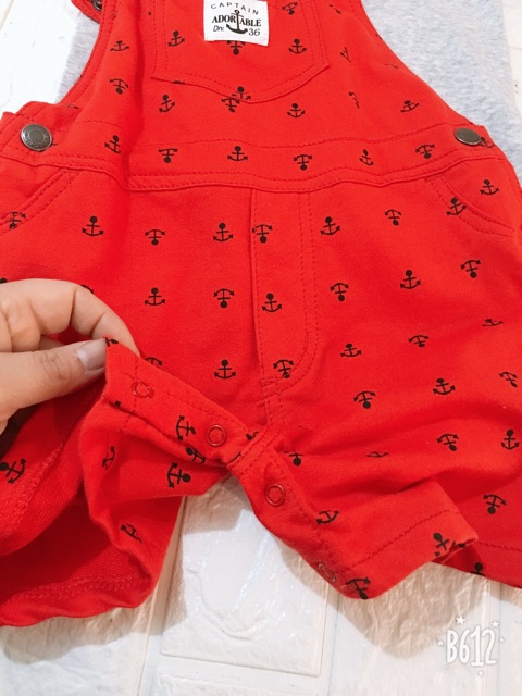 set yếm kèm áo carter cho bé trai in hình ngộ nghĩnh