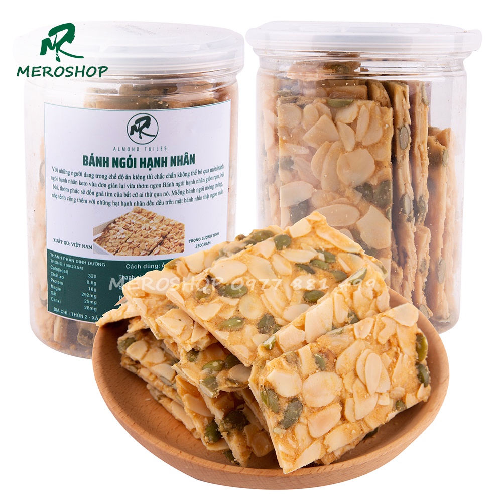 250GRAM BÁNH NGÓI HẠNH NHÂN ĂN KIÊNG SIÊU NGON