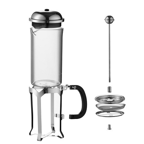 Bình pha French Press thuỷ tinh khung inox Jinmeilai