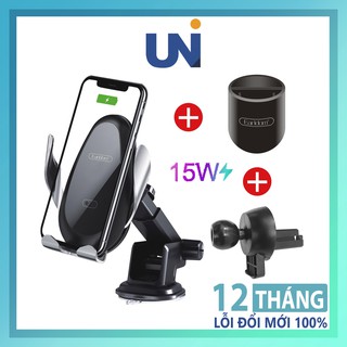 Giá đỡ điện thoại trên oto earldom wc10, kẹp điện thoại đa năng kèm sạc không dây