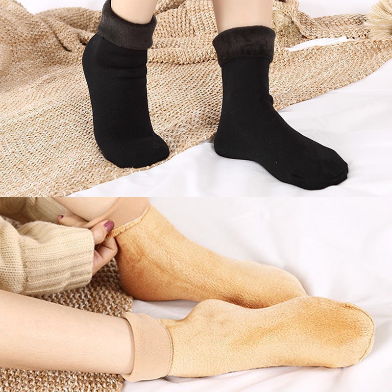 Vớ Nhung Dày Chống Lạnh Tự Sưởi Ấm Cho Nữ