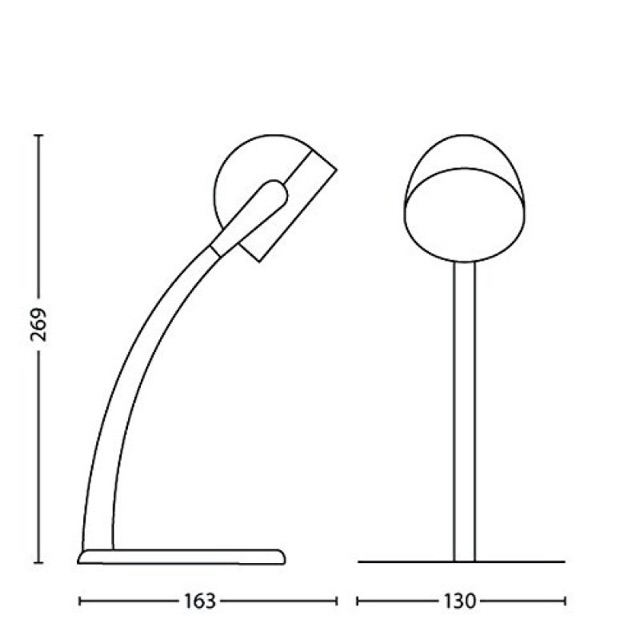 Đèn bàn led Philips Dyna hàng nhập ánh sáng trung tính