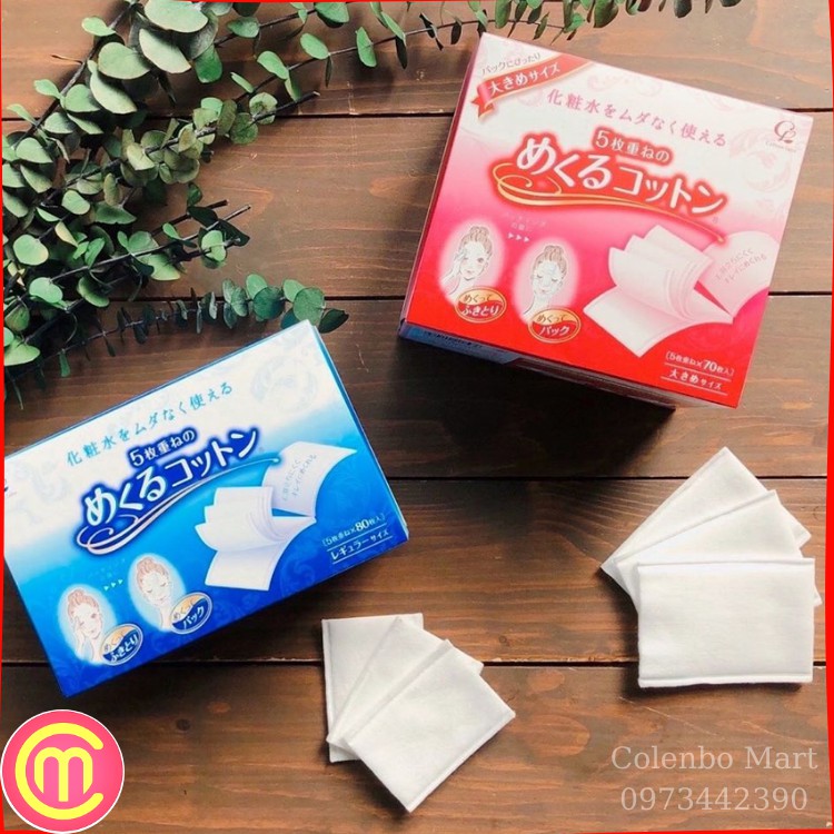 BÔNG 5 LỚP COTTON LABO NHẬT BẢN 80 MIẾNG
