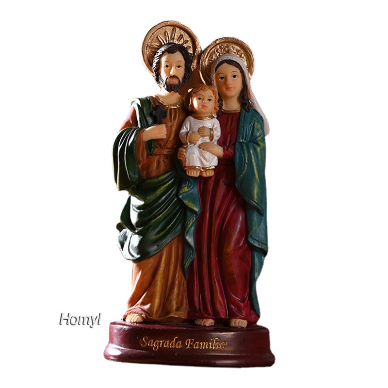 Tượng Chúa Jesus Mary Kích Thước 5.5 Inch Dùng Trang Trí