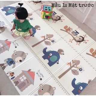 [Trợ giá] Thảm chơi 2 mặt XPE cho bé loại dày 1m5x1m9, 1m8x2m