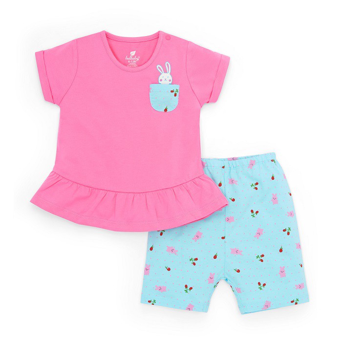 LULLABY - Bộ cài vai nhún gấu bé gái NH29-20