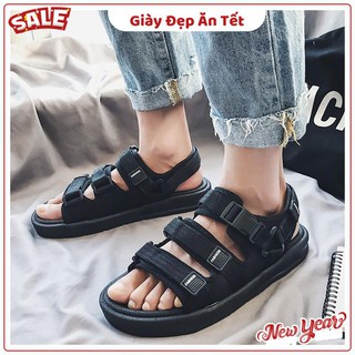 Sandal nam 3 quai khóa bấm