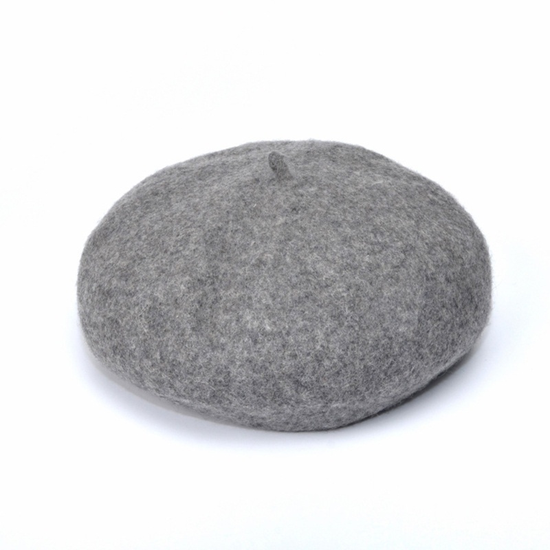 Mũ nồi beret màu trơn phong cách cổ điển cho bé gái
