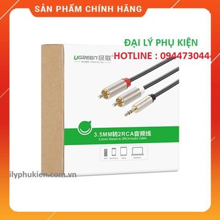 Cáp Audio 3,5mm ra 2 đầu RCA Ugreen 20825